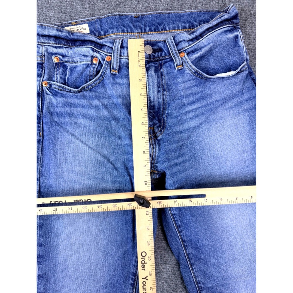 Levis 511 Slim Fit Jeans Mens 31x32 Blue Medium Wash Big E Denim 04511-5242 Y2K - Picture 5 of 11